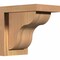 Ekena Millwork Carmel Smooth Corbel w/Backplate, Western Red Cedar, 5 1/2"W x 8"D x 8"H COR06X08X08CAR01SWR - alternate 1